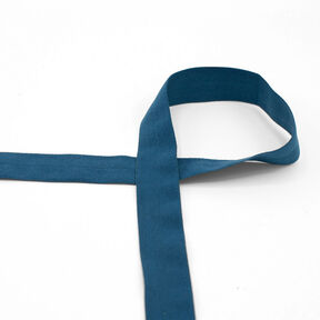 Fettuccia elastica (piega in gomma) opaca [20 mm] – petrolio, 