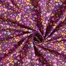 tessuto in cotone cretonne Fiori di campo – melanzana/rosa,  thumbnail number 3