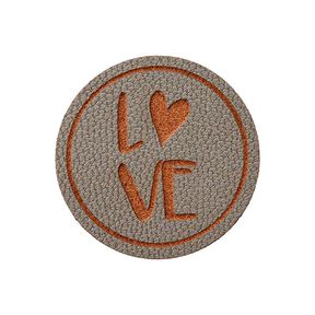 decorazione, love [ Ø 25 mm ] – beige, 