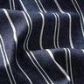 Tessuto denim leggero elasticizzato a righe – blu marino,  thumbnail number 3