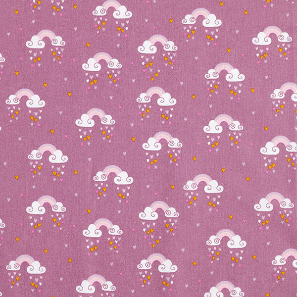 popeline di cotone arcobaleni – violetto pastello, image number 1