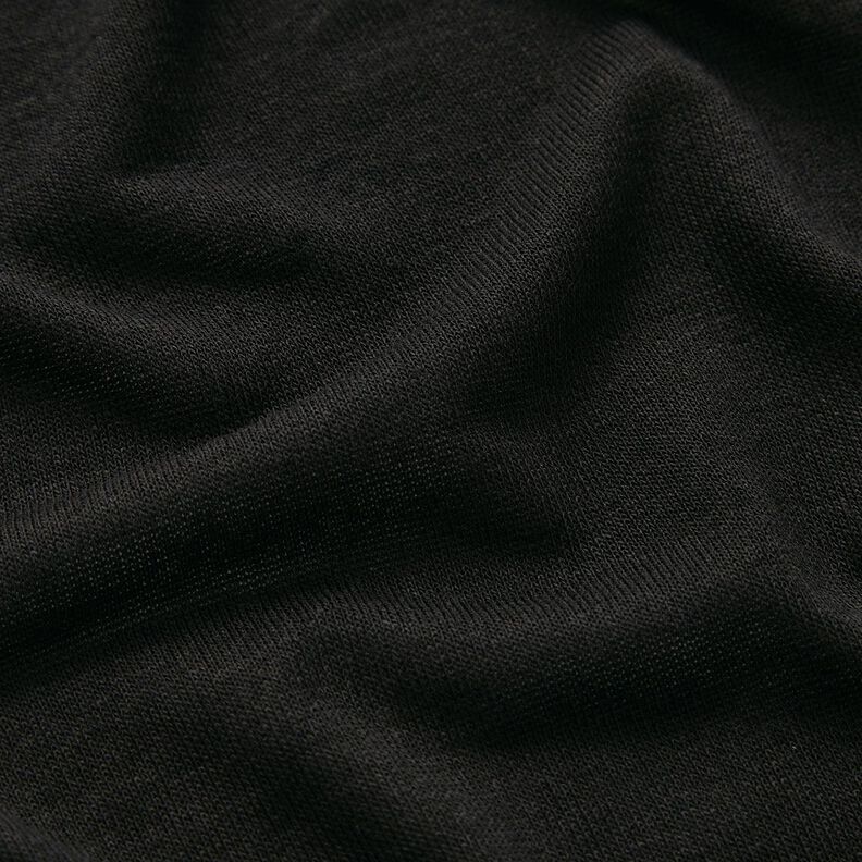 Jersey estivo in viscosa leggera – nero,  image number 2