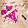 tessuto per costumi da bagno fiori acquerello – porpora/bianco,  thumbnail number 7