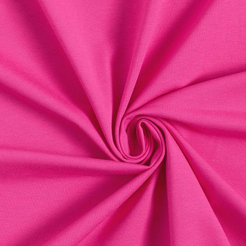 jersey di cotone medio tinta unita – rosa fucsia acceso,  image number 1