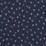 velluto a costine Cuori stampa laminata | by Poppy – blu notte/argento,  thumbnail number 1