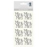 Adesivi design Mr & Mrs [ 8 pezzo/i ] – argent metallica,  thumbnail number 1
