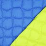 tessuto trapuntato Quadrati ondulati – blu reale/verde neon,  thumbnail number 1