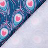 jersey di cotone Pavone | Stoff&Liebe – blu reale/rosa fucsia acceso,  thumbnail number 4