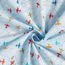 popeline di cotone Aerei nel cielo – azzurro,  thumbnail number 3
