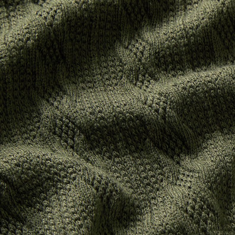 tessuto in maglia Motivo a treccia – pino scuro,  image number 2