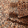 Chiffon increspato macchiato e pois dorati – marrone/oro effetto metallizzato,  thumbnail number 3