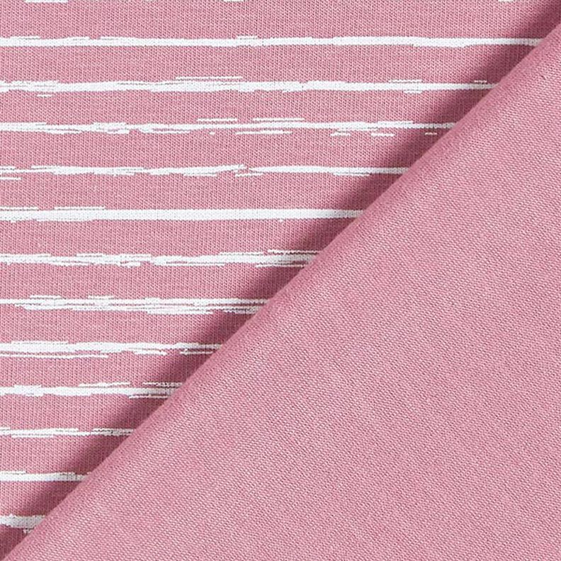 jersey di cotone strisce scarabocchiate – rosa anticato,  image number 4