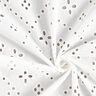 Tessuto in cotone con ricamo forato – bianco,  thumbnail number 3