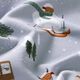 French terry bio Yeti sugli sci stampa digitale – grigio argento,  thumbnail number 2