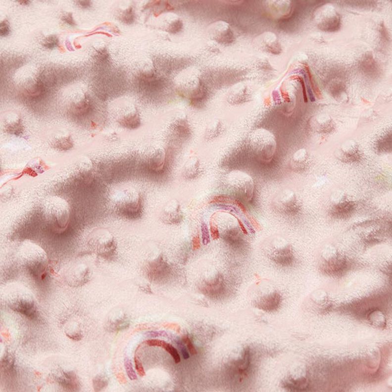 Morbido pile Punti e arcobaleni in rilievo – rosa,  image number 2