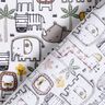 tessuto in cotone cretonne piccoli animali selvatici – grigio argento,  thumbnail number 4