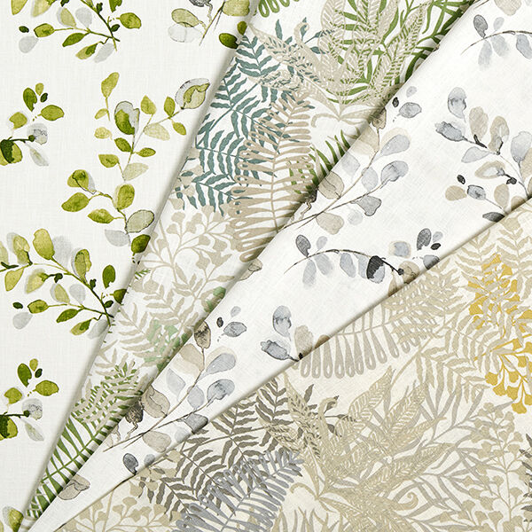 lino arredo tralci e foglie – verde,  image number 5