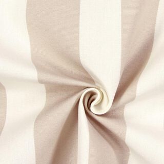 tessuto arredo da esterni Acrisol Listado – bianco lana/beige scuro, 