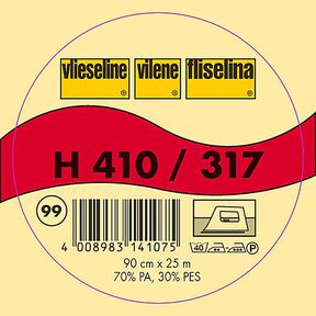 H 410 Interfodera termoadesiva | Fliselina – antracite, 