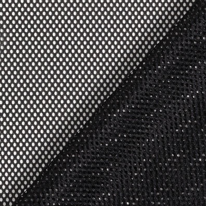 Tessuto a maglia grezzo funzionale – nero,  image number 3