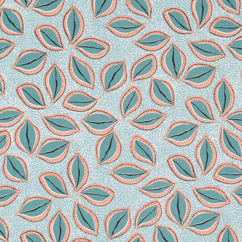 tessuto in cotone cretonne Foglie artistiche – eucalipto, image number 1