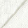 mussolina / tessuto doppio increspato ricami a giorno Cuori – bianco lana,  thumbnail number 4