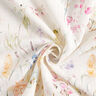 Misto lino-cotone con fiori acquarellati – bianco,  thumbnail number 4