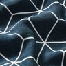tessuto arredo Jacquard Cubi moderni – blu notte/avorio,  thumbnail number 2