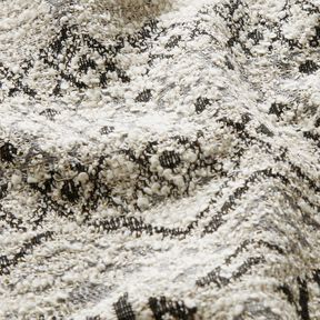 Bouclé in maglia motivo ikat – grigio/bianco, 