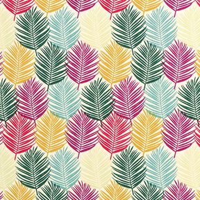 tessuto arredo da esterni, foglie tropicali – naturale, 