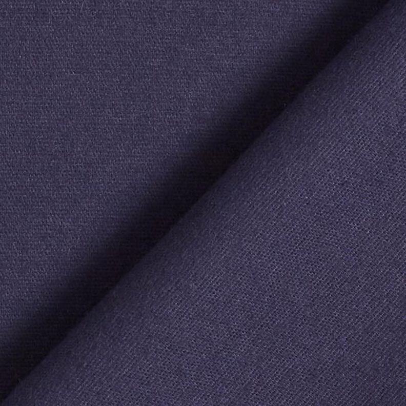 flanella di cotone tinta unita – blu notte,  image number 4