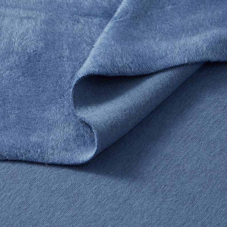 pile da montagna soffice felpa tinta unita – colore blu jeans,  image number 4