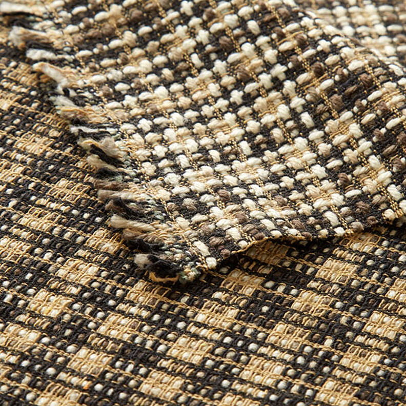 Cappotto in tessuto misto lana a quadretti – beige/nero,  image number 5