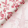 tessuto in cotone cretonne Uccelli – rosso/bianco lana,  thumbnail number 4