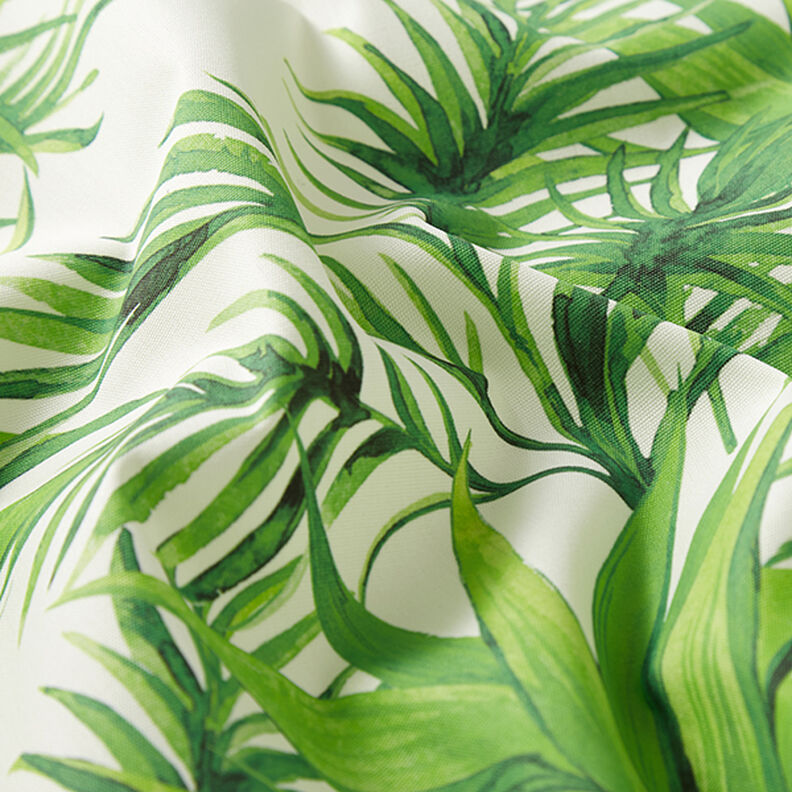 Tessuti da esterni canvas foglie tropicali – verde chiaro,  image number 2