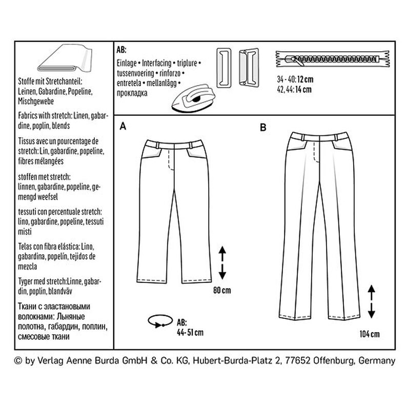 pantalone | pantalone 7/8, Burda 6432 | 34 - 46,  image number 6
