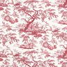 tessuto arredo tessuti canvas antichità 280 cm – rosso carminio/bianco,  thumbnail number 1