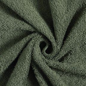 tessuto in spugna – verde oliva scuro, 