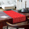 tessuto in cotone popeline Cristalli di neve – rosso/oro,  thumbnail number 7