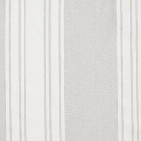 tessuto arredo panama Rigato – bianco lana/grigio nebbia, 