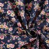 cotone rivestito Fiori romantici – blu marino,  thumbnail number 4