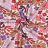 felpa garzata grandi fiori | Poppy Fabrics – naturale/rosso merlot,  thumbnail number 3