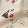tessuto arredo mezzo panama Modelli – naturale/rosso carminio,  thumbnail number 2