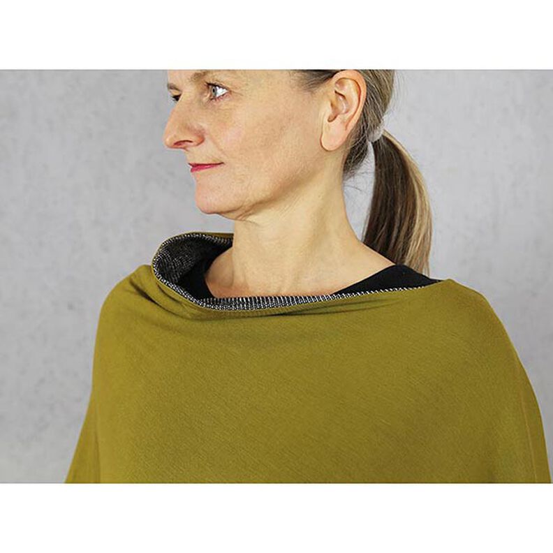 FRAU PENNY Poncho reversibile asimmetrico | Studio Schnittreif | Taglia unica,  image number 6