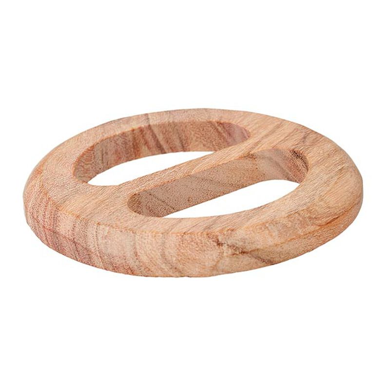 fibbia in legno rotonda  – beige,  image number 2
