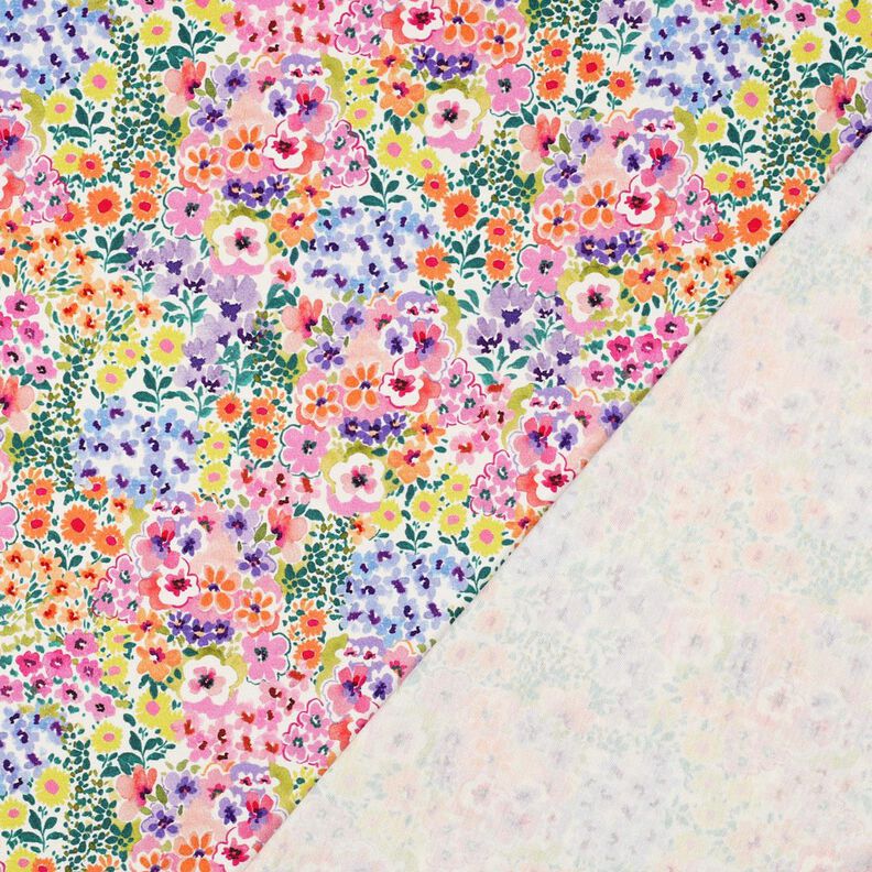 jersey di cotone mare di fiori stampa digitale | Poppy Fabrics – avorio/colorato,  image number 4