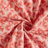 tessuto in cotone cretonne Foglie astratte – terracotta/avorio,  thumbnail number 3