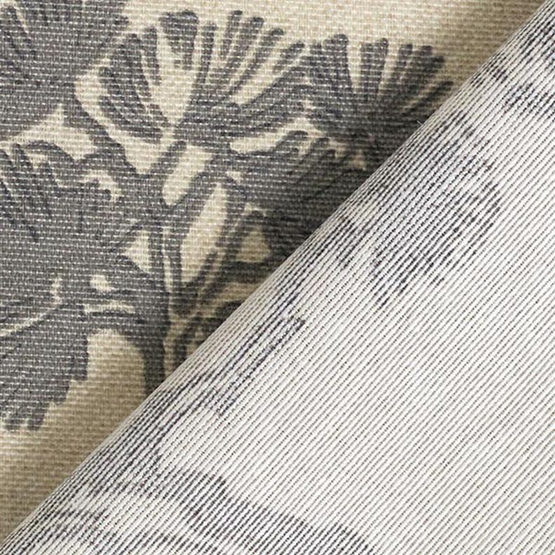 tessuto arredo tessuto canvas gru cinese – sabbia/grigio,  image number 4
