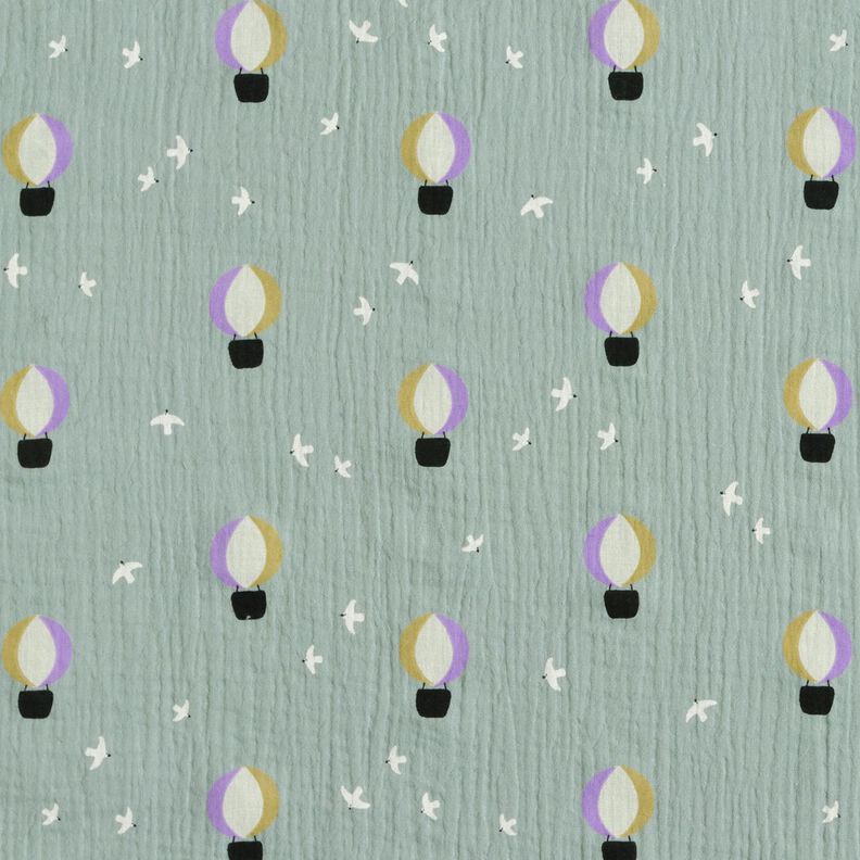 mussolina / tessuto doppio increspato mongolfiere | Poppy Fabrics – canna palustre,  image number 1