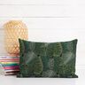 tessuto arredo tessuto spinato in cotone Foglie minimalistiche – verde scuro,  thumbnail number 8